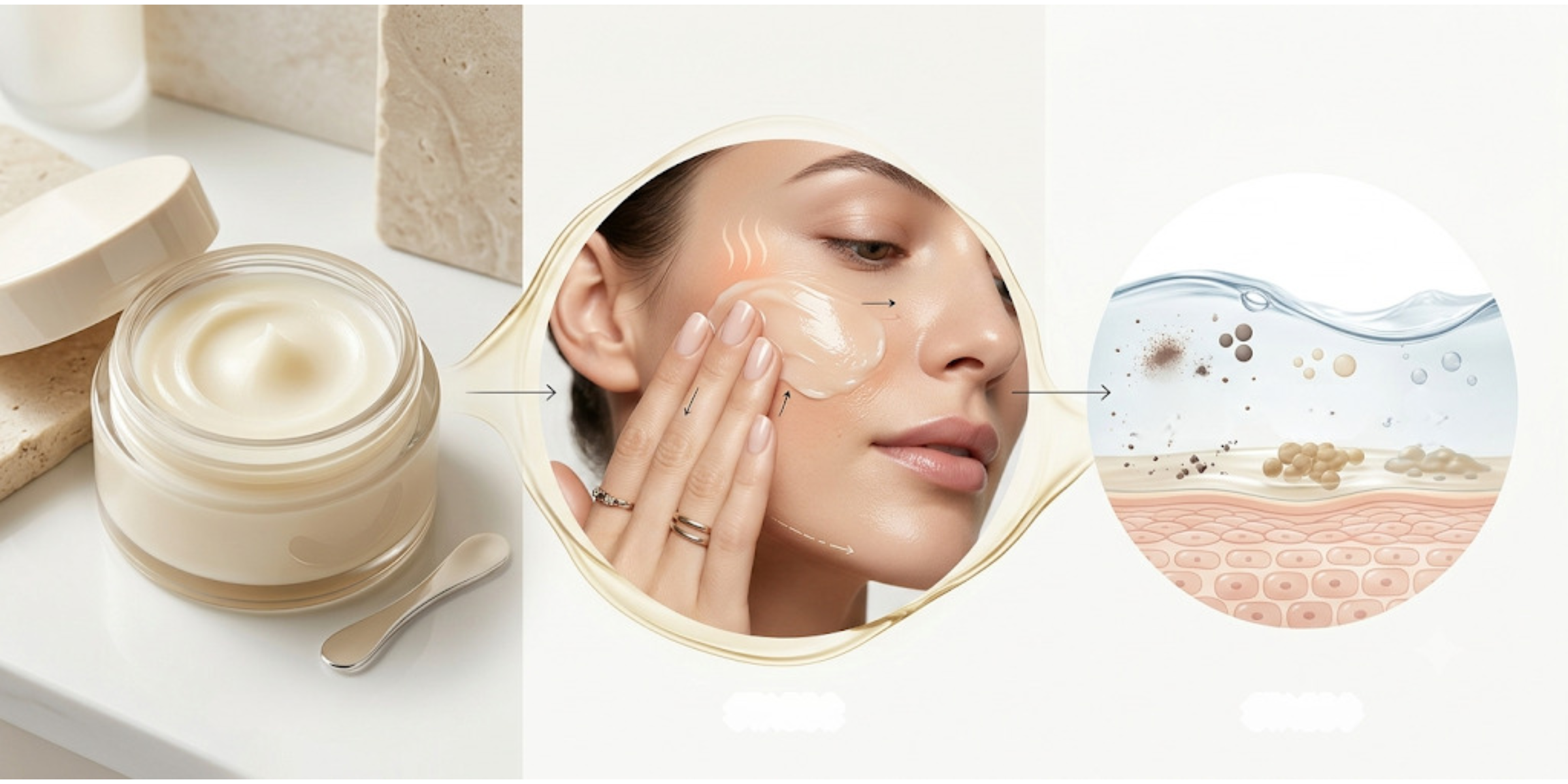 Sáp tẩy trang giúp hòa tan và rửa trôi các cặn bẩn trên da.